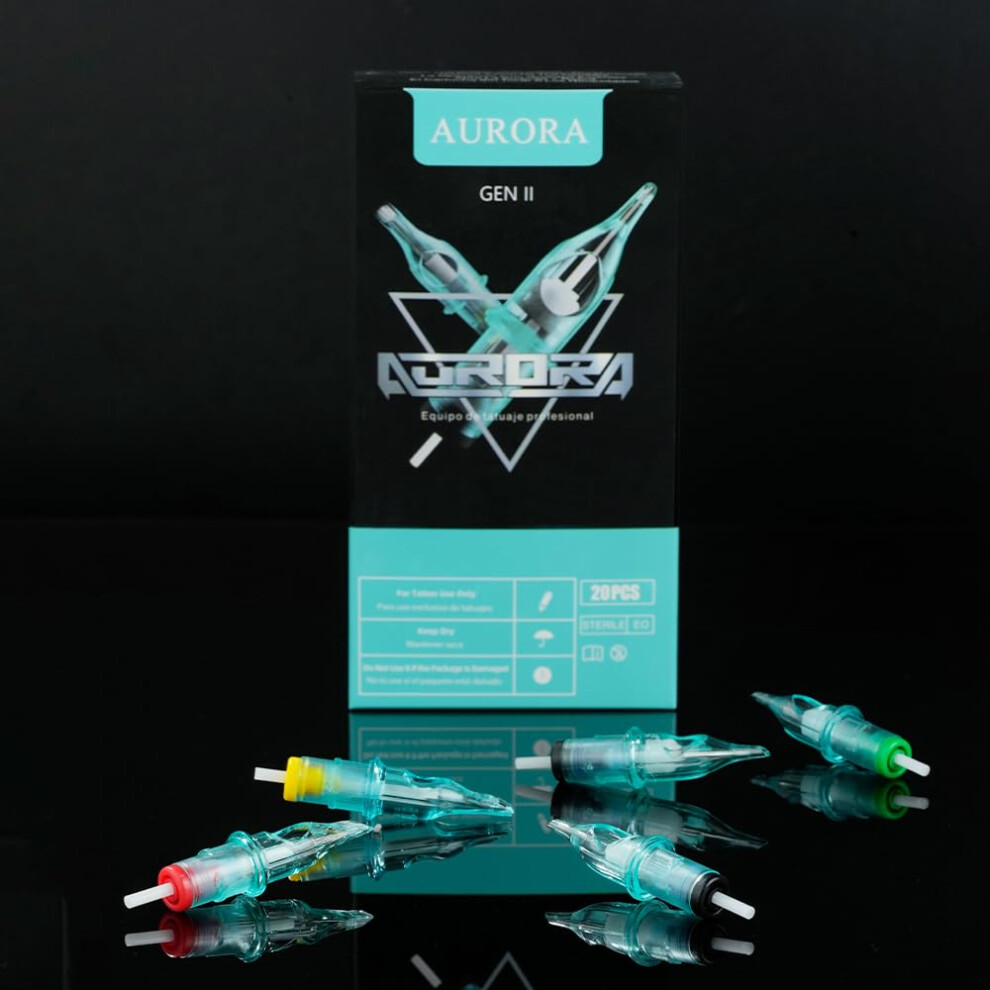 Gen 2 AA1201RL Round Liner Tattoo Cartridge Needles 12 Gauge 0.35mm 20pcs