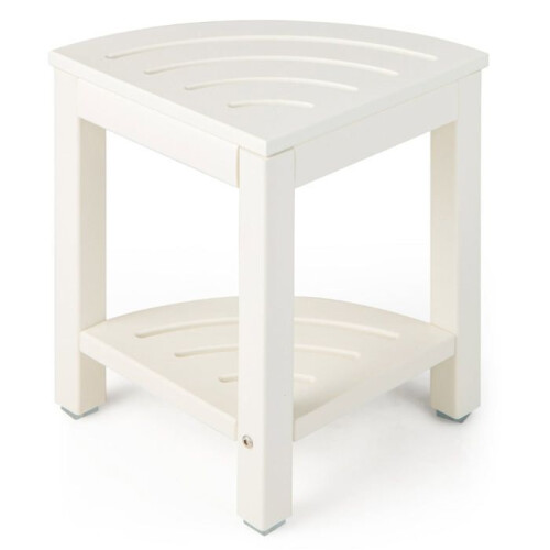 Eckhocker Badezimmer 32,5 x 32,5 x 43,5 cm mit Ablage