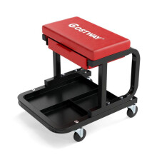 Mechanikerhocker - HELLOSHOP26 - 44 x 37 x 40,5 cm - 185 kg - Rollen - Werkzeugschublade