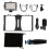 Support de stabilisation vidéo pour téléphone portable avec griffe porte-accessoires et vis universelles 1/4", multi-interface, conception 1