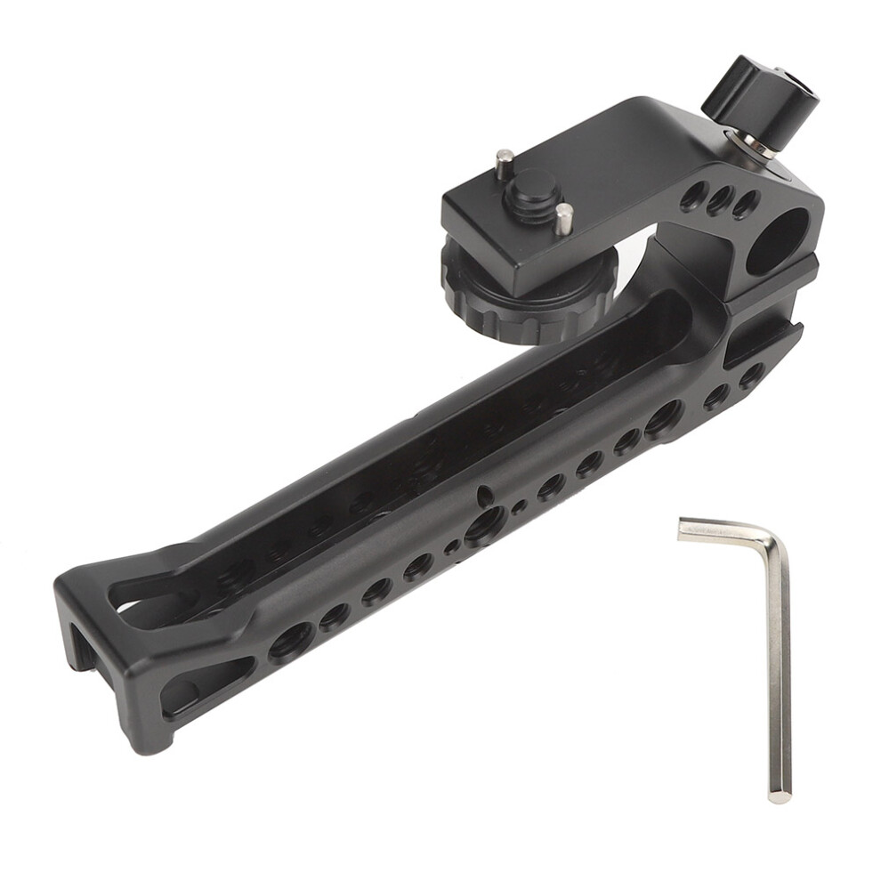Top Handle For Stable Shooting Experience, Ergonomic Design Aluminum Alloy Video Stabilizing Rig With Cold Shoes And Multiple Mounting Points 9423501898647