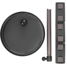 Soporte telescópico para teléfono de escritorio, construcción de metal duradera, soporte de escritorio giratorio de 360 grados para móviles y