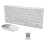 Conjunto de teclado e mouse sem fio com transmissão 2.4G, plug and play, sinal anti-interferência, compatível com Microsoft Android e iMac, leve e 1