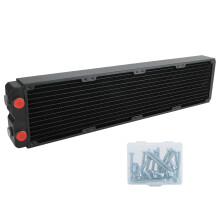 Radiator miedziany do chłodzenia wodnego komputera PC, wysokowydajny wymiennik ciepła, szybkie odprowadzanie ciepła, wbudowany separator wody,