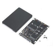Obudowa konwertera In1Combo M.2NGFF B-Key z przełącznikiem do dysku SSD M SATA na SATA3.0. Wysokiej jakości komponenty elektroniczne zapewniające