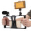Support de stabilisation vidéo pour téléphone portable avec griffe porte-accessoires et vis universelles 1/4", multi-interface, conception 5