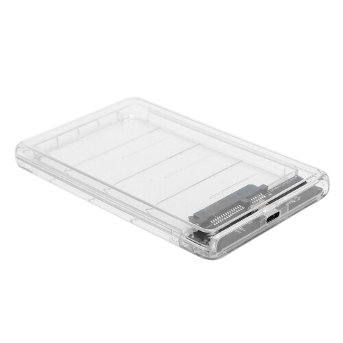 Gabinete USB 3.0 para SATA III para disco rígido, transparente, plug and play, portátil, para HDD/SSD de 2,5 polegadas, hot-swappable. 2