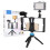 Support de stabilisation vidéo pour téléphone portable avec griffe porte-accessoires et vis universelles 1/4", multi-interface, conception 4