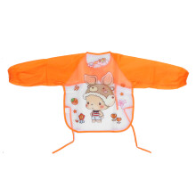 Delantal de arte para niños pequeños, babero impermeable de manga larga para pintar con diseño de dibujos animados, delantal infantil a prueba de