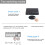 Plug And Play KVM Switch For Extended Display With High Compatibility And 4K Resolution Support, Includes Wired Desktop Controller 4
