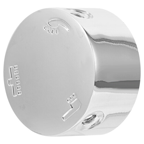 3Pcs Silver Shower Valve Handle Plastic with Easy Temperature Control