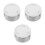 3Pcs Silver Shower Valve Handle Plastic with Easy Temperature Control 4