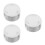 3Pcs Silver Shower Valve Handle Plastic with Easy Temperature Control 5