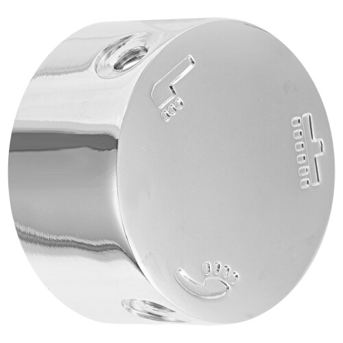 3Pcs Silver Shower Valve Handle Plastic with Easy Temperature Control 2