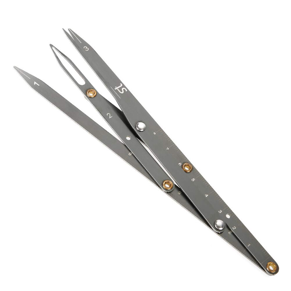 Black Eyebrow Mapping Tool With Flexible Arms For Accurate Brow Symmetry, Adjustable Microblading Ruler