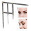 Eyebrow Mapping Tool with Flexible Arms for Accurate Brow Symmetry, Adjustable Microblading Ruler Black 3