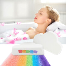 2 PCS Handmade Rainbow Bath Bombs Cloud Shape with Moisturizing Skin Care and Gift Packaging for Kids and Women