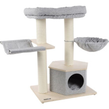 Árvore para gatos com hamacas e casinha