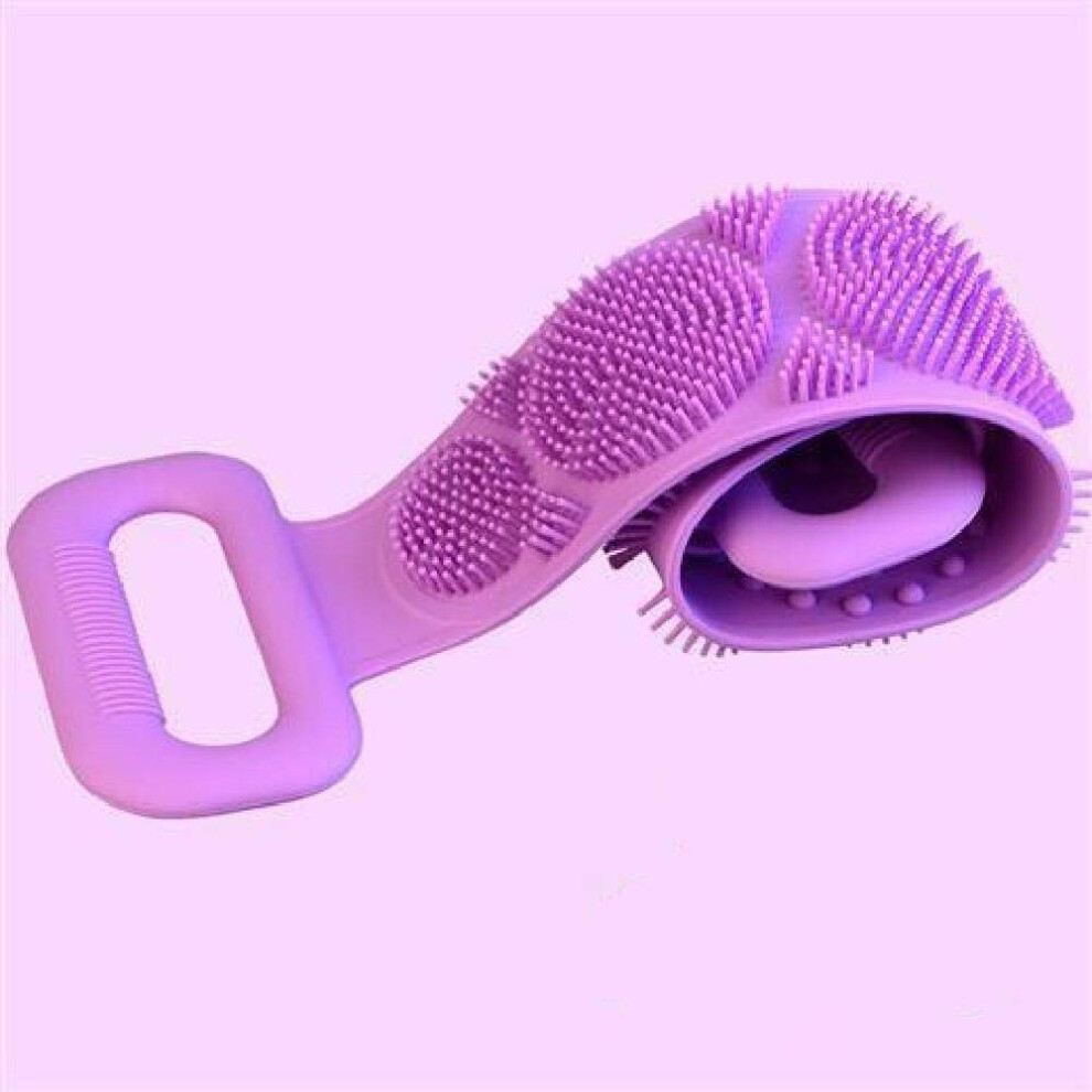 Blue/Pink/Green Silicone Back Scrubber Bath Exfoliating Belt For Shower With Extended Reach And Gentle Skin Care