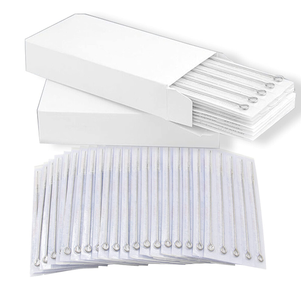 50pcs Disposable Tattoo Needles Set PreSterilized for Liners and Shaders Beginners
