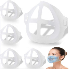 Face Mask Bracket 5 Pcs Silicone 3D Mask Support Frame for Comfort and Prevent Mask Collapse