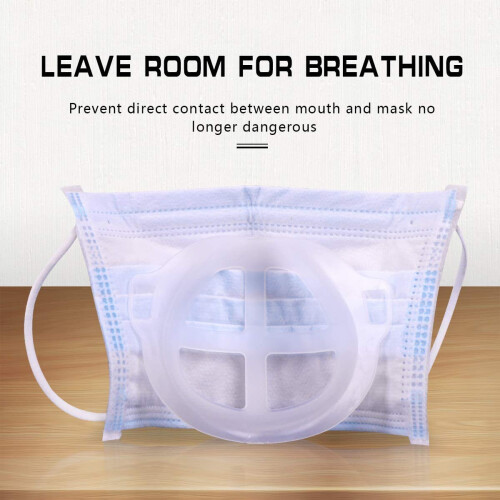 5 Pcs Mask Bracket Reusable 3D Support Frame for Makeup Protection and AntiFog Easy Breathing 1