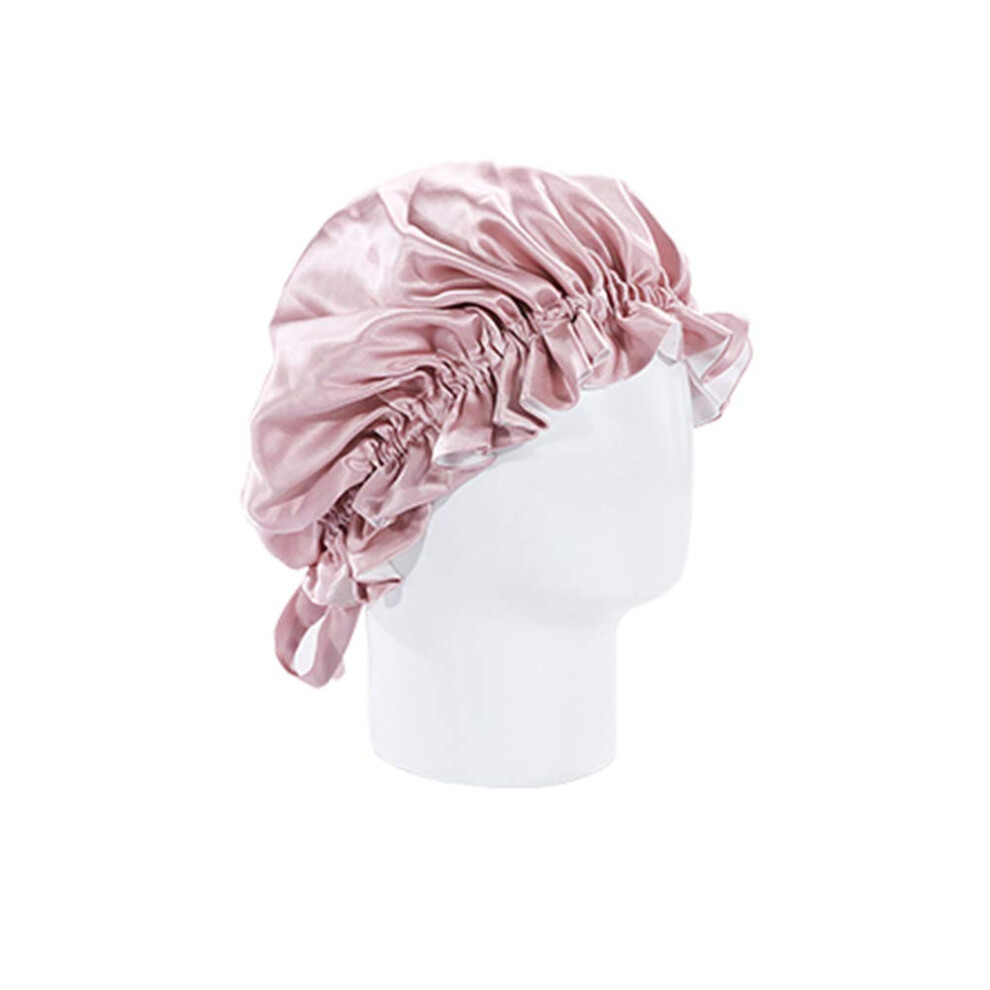 Silk Hair Cap for Curly Hair with Deep Conditioning Boost and Overnight Frizz Protection