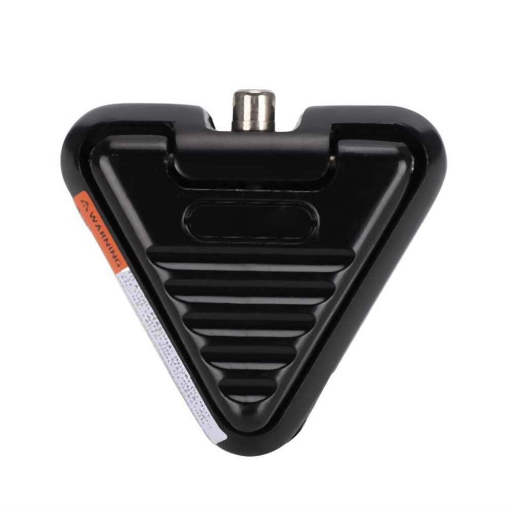 Black Tattoo Foot Pedal With Durable Alloy Construction And Nonslip Base, Triangle Design