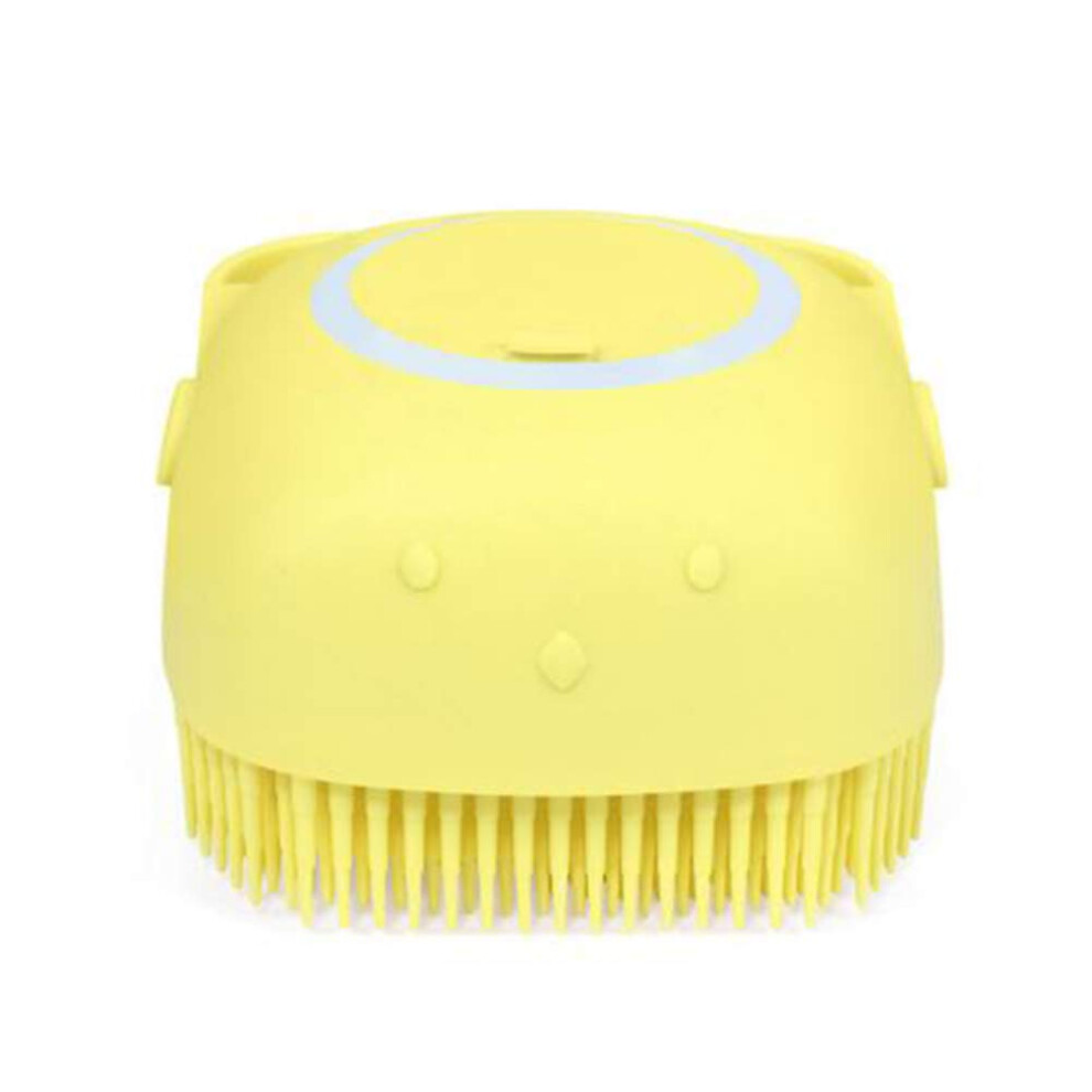 Silicone Bath Brush with Soap Dispenser, Soft Bristles Shower Body Scrubber for Adults and Kids