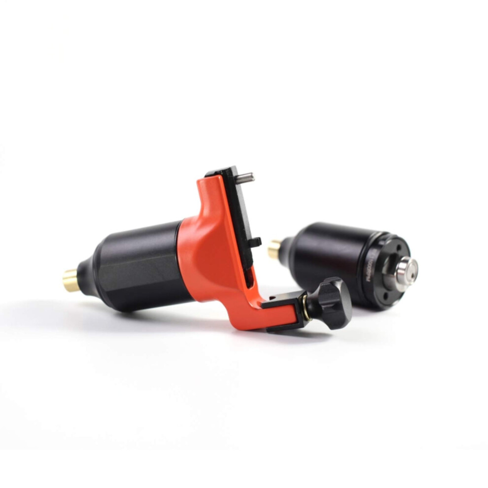 Red Professional Rotary Tattoo Machine Pen For Shading With Low Noise And Precise Performance