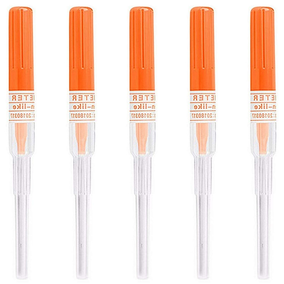 Sterile Surgical Steel 14G Cannula Piercing Needles for Ear Nose Belly Nipple Eyebrow