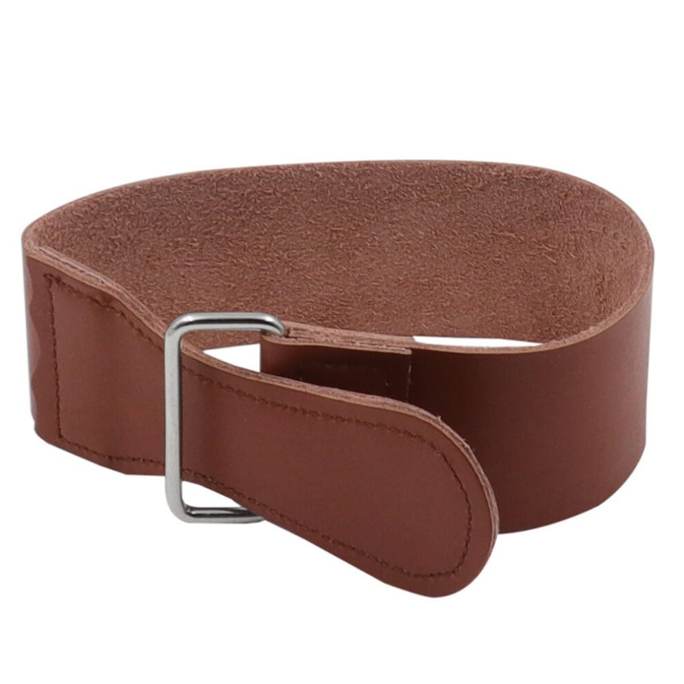 Leather Strop With Wood Handle For Sharpening Straight Razors, Knives And Chisels, Dual Sided With Hanging Hook 9450606426277