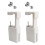 Ear Piercing Kit 2 Pack with Hypoallergenic Studs Disposable Ear Piercing Gun for Safe Home Use 1
