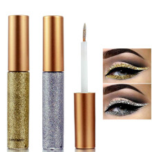 Waterproof Glitter Eyeliner Set with Holographic Finish, Gold and Silver Liquid Eyeliner 2 Colors