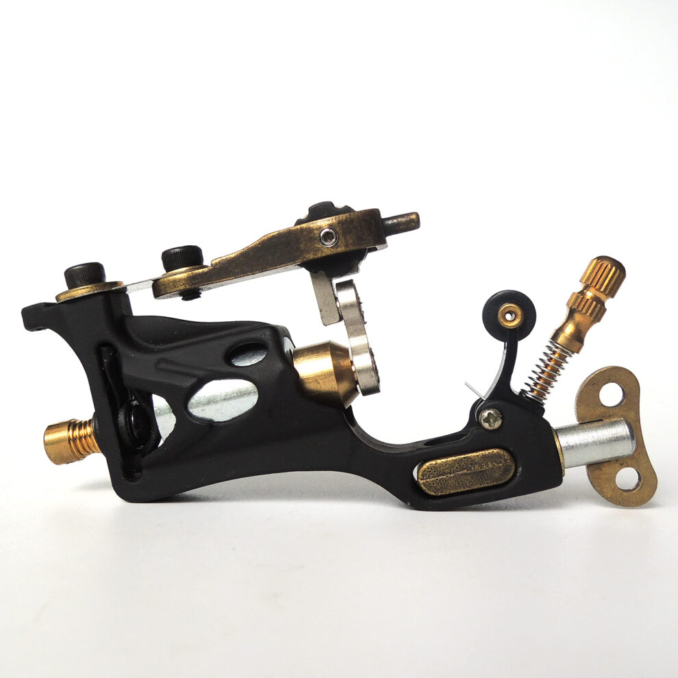 Black Lightweight Quiet Rotary Tattoo Machine Gun With Low Vibration For Lining And Shading For Cheetah