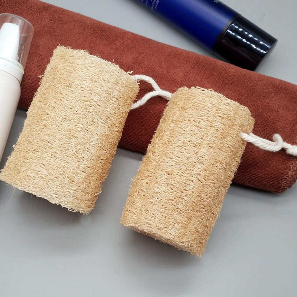 Natural Loofah Sponge for Shower and Bath, EcoFriendly Exfoliating Body Scrub for Smooth Skin