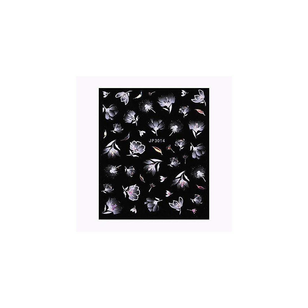 Christmas Nail Stickers 3D Snowflake Nail Art Decals SelfAdhesive Pattern 8 for Manicure
