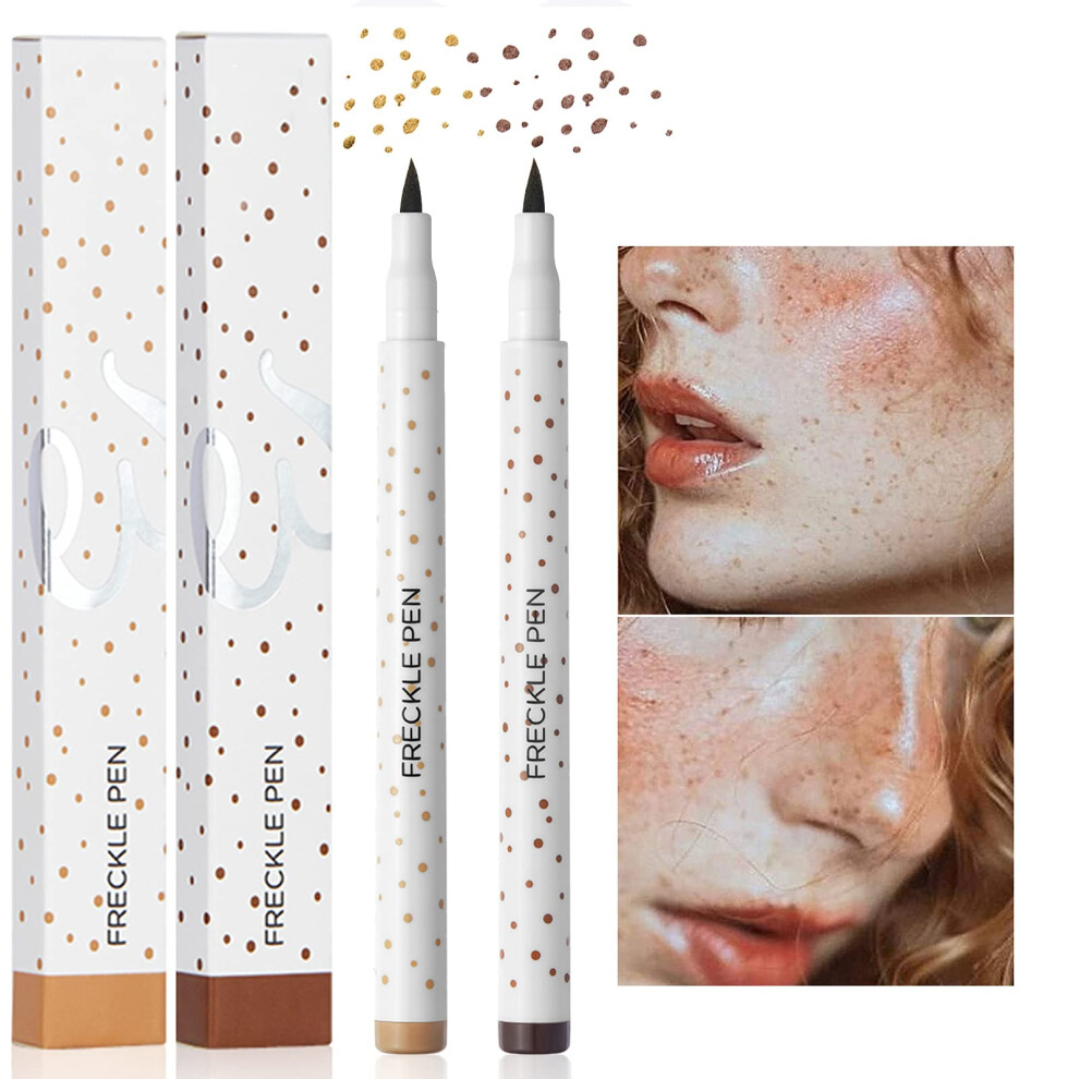 Light/Dark/Brown Freckle Pen Set Waterproof Long Lasting Natural Looking Fake Freckles Makeup And