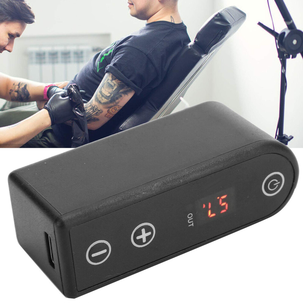 Wireless RCA Tattoo Power Supply with Digital Display, 2000mAh Rechargeable Cordless Operation