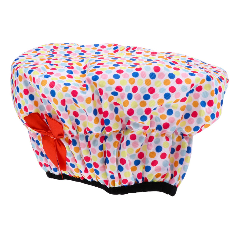 Shower Cap for Women Waterproof Hair Protection Reusable Large Elastic Hair Bonnet