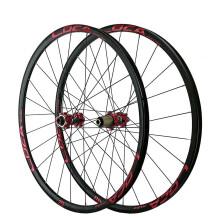 Mountain Bike Wheelset 29' MTB Rim 24H Disc Brake Thru Axle 100/142mm Hub for 712s Cassette Red
