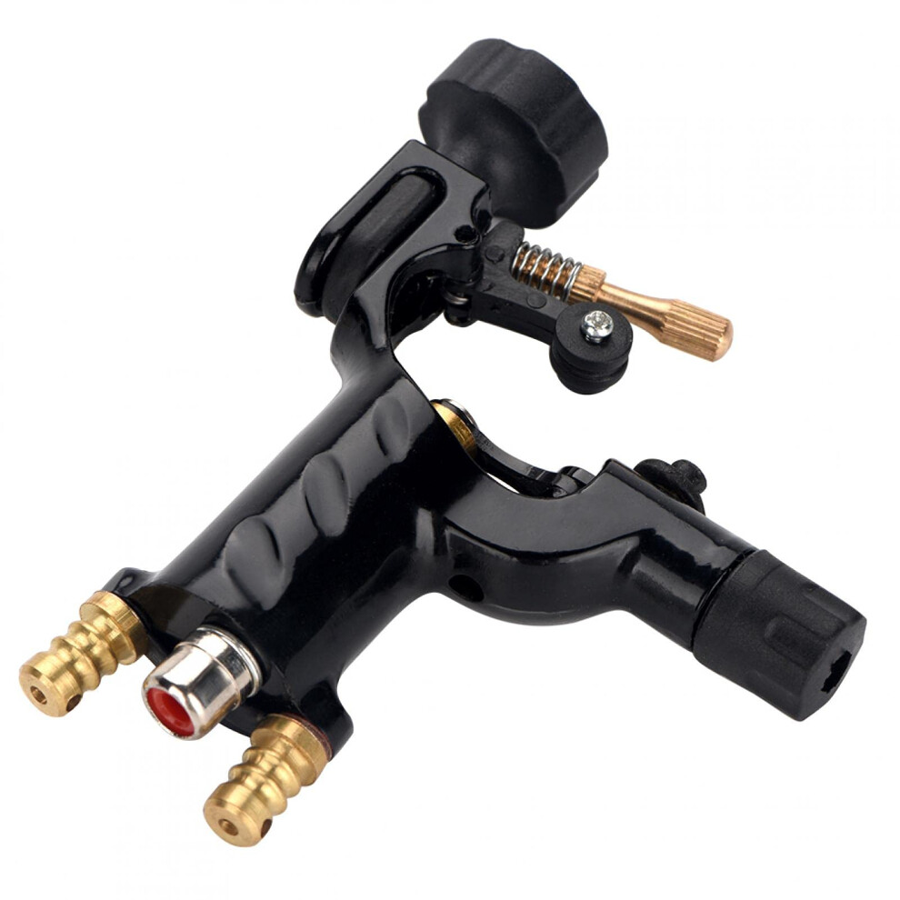 Black Rotary Tattoo Machine With Speed Motor And Low Noise For Lining And Shading