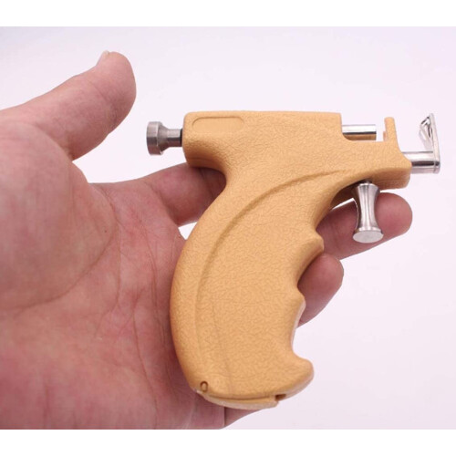 Automatic Spring Ear Piercing Gun Kit with 108 Studs and Storage Case for Home and Salon Use 2