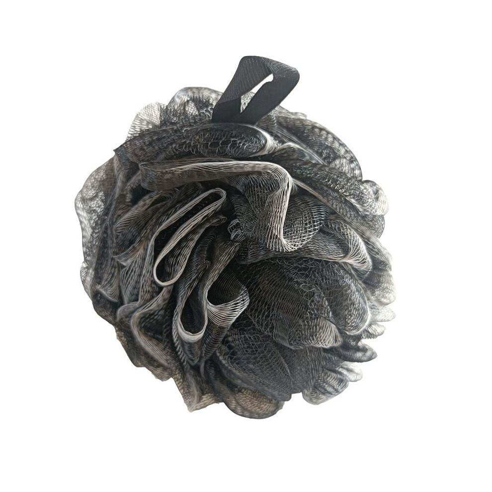 Bamboo Charcoal Shower Loofah 60g Bath Pouf Body Scrubber for Women Gentle Exfoliation
