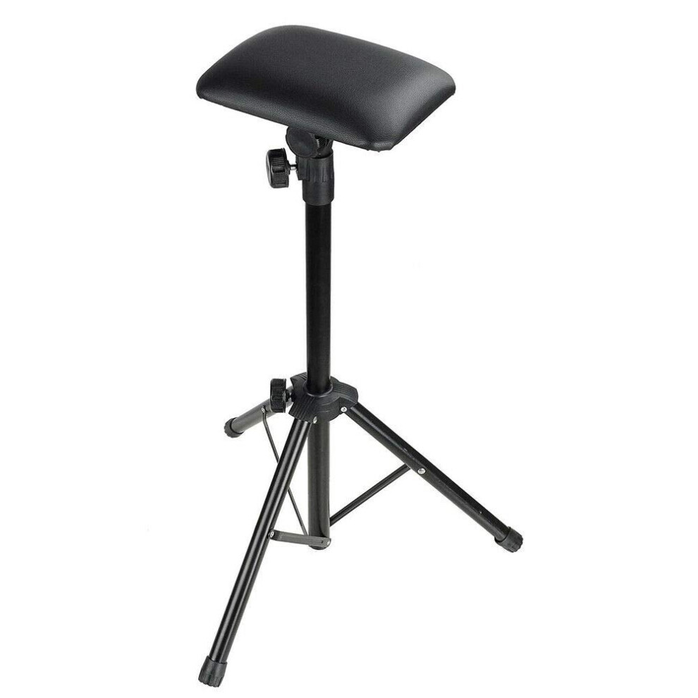 Tattoo Arm Leg Rest Adjustable Height Tiltable Pad with Foldable Tripod Base for Studio
