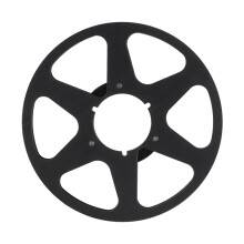 Aluminum 6 Hole Sound Pickup Reel 10 Inch Empty Tape Deck Spool Classic Design Black