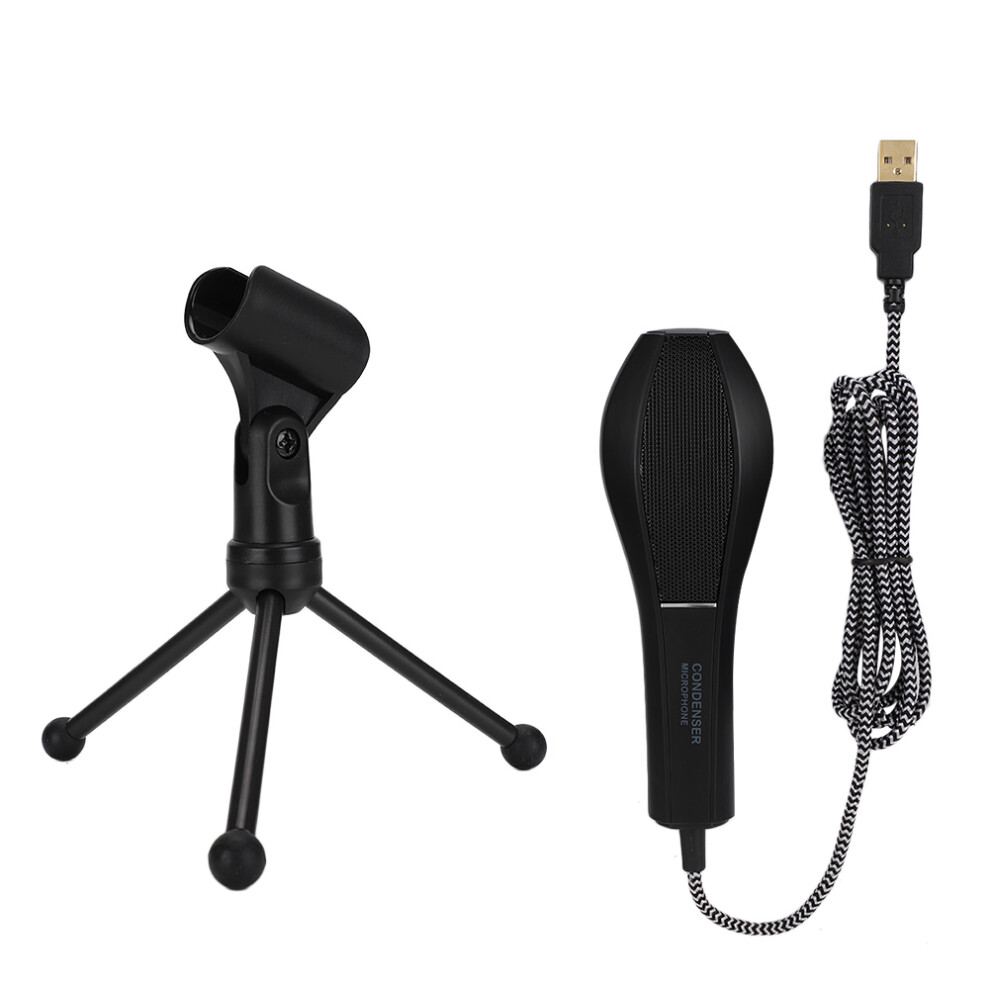 Usb Wired Microphone With Background Noise Isolation And Large Dynamic Range, Dual Condenser Mic Ideal For Voice Chat Live Streaming And Conference Ca 9147006912102