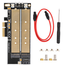 Hochgeschwindigkeits-Datenübertragungsadapter für M.2-SSDs, SATA-zu-PCIe-Konverter mit M-Key- und B-Key-Unterstützung, Desktop-kompatibles Design