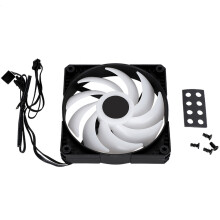 Behuizingsventilator met ARGB-verlichting, 120 mm stille ventilator met doorlusondersteuning en hoge luchtdruk voor gaming-pc's