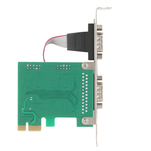 Σειριακός προσαρμογέας PCI-E υψηλής ταχύτητας RS232Dual COM Port Card DB9 Interface με FIFO Buffer Full Duplex 2